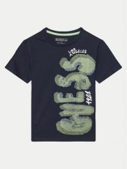 Guess T-Shirt L5GI12K8HM4 Niebieski Classic Fit. Niebieskie t-shirty chłopięce Guess, z aplikacjami, z bawełny, bez ramiączek. Za 79.99 zł.