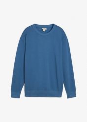 Bluza oversize. Niebieskie bluzy bez kaptura męskie bonprix, m. Za 69.99 zł.