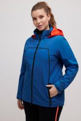 Damskie Kurtka żeglarska nieprzemakalna kaptur dwukierunkowy suwak. Niebieskie kurtki damskie Ulla Popken, plus size, z kapturem. Za 699.99 zł.