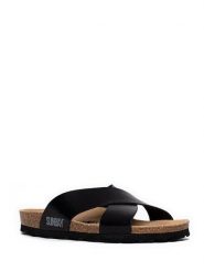 Sunbay Klapki "Rita" w kolorze czarnym rozmiar: 40. Czarne klapki damskie Sunbay, bez wzorów, bez obcasa. Za 174.95 zł.