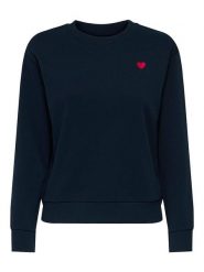 JDY Bluza w kolorze granatowym rozmiar: S. Niebieskie bluzy bez kaptura damskie JDY, s, z bawełny. Za 88.02 zł.