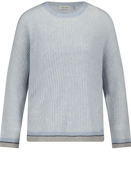 Gerry Weber Sweter w kolorze błękitnym rozmiar: 44. Niebieskie swetry klasyczne damskie Gerry Weber, ze splotem, bez kołnierzyka. Za 170.47 zł.