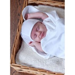 Czapka kąpielowa 74. Czapki dziecięce Nanaf Organic, bez wzorów. Za 24.99 zł.