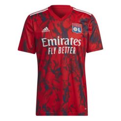 Koszulka piłkarska ADIDAS OL 22/23 wyjazdowa. Bluzki damskie Adidas, m, bez wzorów, z materiału, sportowe, bez kołnierzyka, bez ramiączek. Za 439.99 zł.