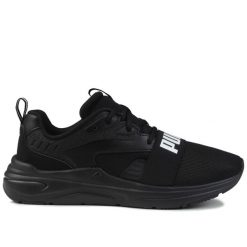 Buty męskie sportowe Puma SOFTRIDE WIRED 2. Czarne buty sportowe na co dzień męskie Puma, z materiału, bez zapięcia, na fitness i siłownię. Za 199.00 zł.