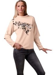 Heine Bluza w kolorze beżowym rozmiar: 50. Brązowe bluzy bez kaptura damskie Heine. Za 86.95 zł.