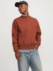 Jack & Jones Sweter w kolorze jasnobrązowym rozmiar: S. Brązowe swetry męskie Jack & Jones, s, bez wzorów, z wiskozy, bez kołnierzyka. Za 79.03 zł.