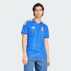 Koszulka podstawowa Włochy 26. Białe t-shirty sportowe męskie Adidas, bez ramiączek, do piłki nożnej, climacool (adidas). Za 439.00 zł.