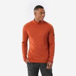 Koszulka męska trekkingowa z długim rękawem Merino Resist. Koszulki męskie z długim rękawem FORCLAZ, l, z materiału. Za 249.99 zł.