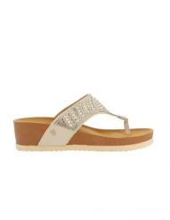 Sandały damskie Gioseppo BODMIN (71391-P-White). Białe sandały damskie Gioseppo, bez wzorów, z materiału, bez obcasa. Za 159.00 zł.