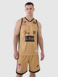 4F Koszulka meczowa replika domowa z sezonu 2024/25 męska 4F x PLK - Trefl Sopot - multikolor XL. Czarne t-shirty sportowe męskie 4f, m, z dzianiny, bez ramiączek, na fitness i siłownię. Za 219.99 zł.