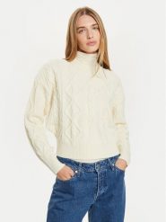 Wrangler Sweter 112356472 Écru Regular Fit. Swetry klasyczne damskie Wrangler, m, z bawełny, bez kołnierzyka. Za 209.00 zł.