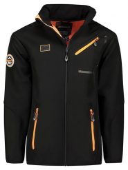 Geographical Norway Kurtka softshellowa "Tramway" w kolorze czarnym rozmiar: S. Czarne kurtki outdoor męskie Geographical Norway, s, bez wzorów, bez kaptura. Za 200.60 zł.