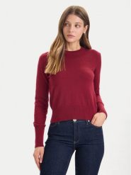 Guess Jeans Sweter W4BR83 Z3HO2 Czerwony Regular Fit. Czerwone swetry klasyczne damskie Guess Jeans, s, z jeansu, bez kołnierzyka. Za 349.99 zł.