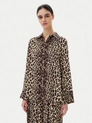 ViCOLO Koszula TD1430 Beżowy Regular Fit. Brązowe koszule damskie ViCOLO, m, bez wzorów, z wiskozy, bez kołnierzyka, bez ramiączek. Za 289.99 zł.