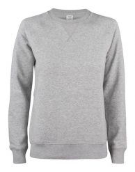 Clique Premium OC Bluza damska z okrągłym dekoltem z bawełny organicznej – grey. Szare bluzy bez kaptura damskie CLIQUE, m, z bawełny. Za 226.62 zł.