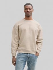 Męska Bluza Tom Tailor Relaxed Printed Crewneck Light Dove Grey 1045579 11754. Szare bluzy bez kaptura męskie Tom Tailor, m. Za 119.99 zł.