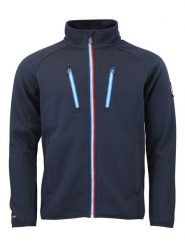 Peak Mountain Kurtka polarowa w kolorze granatowym rozmiar: XXL. Niebieskie kurtki męskie Peak Mountain, xxl, bez wzorów, z polaru, bez kaptura. Za 252.99 zł.