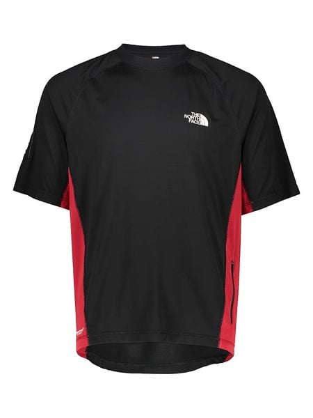 The North Face Koszulka sportowa "Soukuu" w kolorze czarno-czerwonym rozmiar: S. Czarne t-shirty sportowe męskie The North Face, s, bez ramiączek, outdoorowe. Za 205.45 zł.