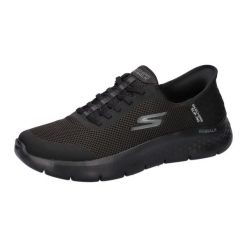 Buty sportowe Sneakersy damskie, Slip-Ins: GO WALK Flex - Grand Entry. Czarne buty sportowe na co dzień damskie Skechers, bez wzorów, z materiału. Za 383.74 zł.