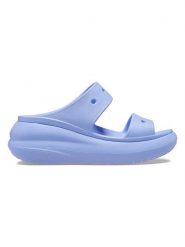 Crocs Klapki "Classic Crush" w kolorze niebieskim rozmiar: 41/42. Niebieskie klapki damskie Crocs, bez wzorów, bez obcasa, na platformie. Za 152.99 zł.