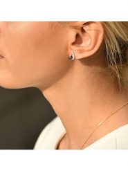 DIAMOND & CO Złote kolczyki-wkrętki "Coban" z diamentami rozmiar: onesize. Niebieskie kolczyki damskie Diamond & Co, z diamentem, złote. Za 913.99 zł.