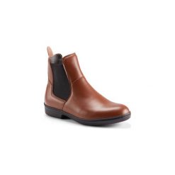 Sztyblety jeździeckie 500. Czarne sztyblety męskie FOUGANZA, z gumy, bez zapięcia. Za 169.99 zł.