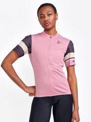 Craft Koszulka kolarska "Core Endur" w kolorze jasnoróżowym rozmiar: XL. Różowe bluzki sportowe damskie Craft, xl, bez wzorów, z materiału, bez ramiączek. Za 105.38 zł.
