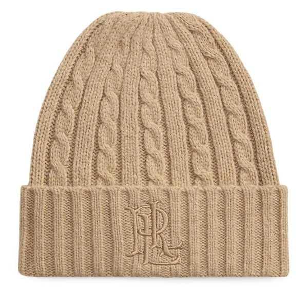 Czapka LAUREN RALPH LAUREN. Brązowe czapki zimowe damskie Lauren Ralph Lauren. Za 329.99 zł.