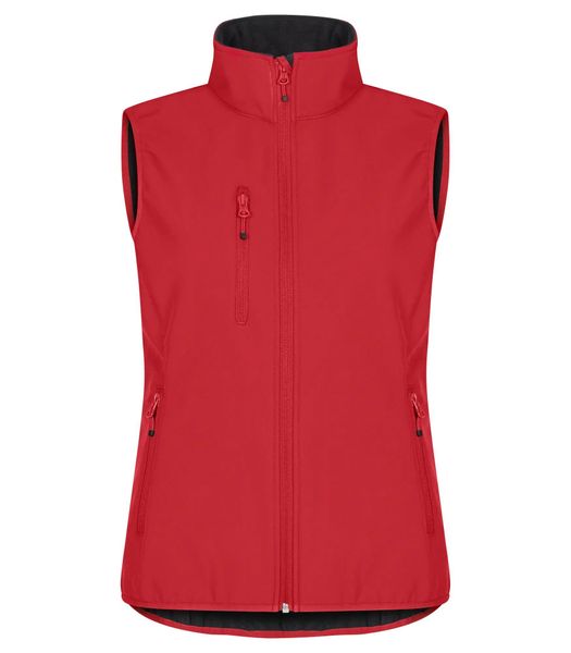 Clique Classic Softshell Vest Women – Damska kamizelka softshell 3-warstwowa z. Czerwone kamizelki damskie CLIQUE, xs, z polaru. Za 232.27 zł.