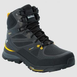Buty trekkingowe męskie Jack Wolfskin Force Trekker Texapore Mid. Czarne buty trekkingowe męskie Jack Wolfskin, z materiału, za kostkę, bez zapięcia, trekkingowe. W wyprzedaży za 740.65 zł.