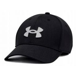 Czapka z daszkiem dla mężczyzn Under Armour Blitzing adj. Czarne czapki męskie Under Armour, bez wzorów, sportowe. Za 77.99 zł.