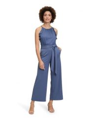 Vera Mont Kombinezon w kolorze niebieskim rozmiar: 36. Niebieskie kombinezony damskie Vera Mont, bez wzorów, z tkaniny, bez kołnierzyka, bez ramiączek. Za 239.99 zł.