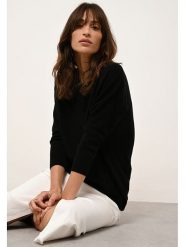 Just Cashmere Kaszmirowy sweter "Rebecca" w kolorze czarnym rozmiar: M. Czarne swetry klasyczne damskie Just Cashmere, m, z kaszmiru, bez kołnierzyka. Za 420.68 zł.