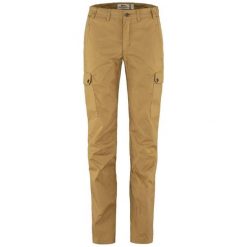 Spodnie outdoorowe damskie Fjallraven Stina Trousers. Brązowe spodnie dresowe damskie Fjällräven, na lato, m, bez wzorów. Za 682.95 zł.
