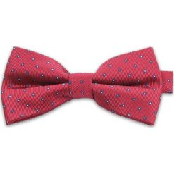 Bladoczerwona Mucha z Drobnym Wzorem, Męska. Czerwone krawaty i muchy męskie Vernon, bez wzorów, eleganckie. Za 29.00 zł.