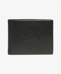 Superdry Portfel skórzany – Czarny, podszewka poliester – Black. Czarne portfele damskie Superdry., bez wzorów, z poliesteru. Za 159.75 zł.