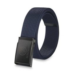 Pasek parciany BETLEWSKI PRC-21_GR-2 XL granatowy. Niebieskie paski męskie Betlewski, bez wzorów, z materiału. Za 34.99 zł.