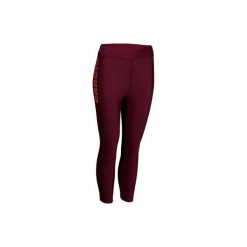 Legginsy fitness kardio 7/8 120 damskie. Czarne legginsy damskie DOMYOS, l, bez wzorów, z elastanu, na fitness i siłownię. Za 64.99 zł.