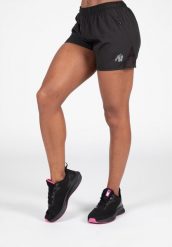 Santa Ana Szorty - Czarny. Czarne spodenki sportowe damskie GORILLA WEAR, s, z poliesteru, na fitness i siłownię. Za 152.00 zł.