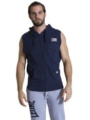 Leone 1947 Apparel Męska bluza z kapturem bez rękawów i zamkiem błyskawicznym. Szare bluzy z kapturem męskie LEONE 1947 APPAREL, m, z bawełny. Za 105.21 zł.