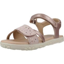 Sandały GEOX J SANDAL HAITI Rose. Czerwone obuwie trekkingowe damskie Geox, z syntetyku, bez zapięcia. Za 227.99 zł.