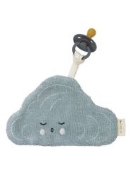 FABELAB Chusta-przytulanka "Cloud" w kolorze niebieskim ze smoczkiem - 0+ rozmiar: onesize. Niebieskie chusty i apaszki dziecięce FABELAB, z bawełny. Za 30.99 zł.