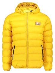 Geographical Norway Kurtka pikowana "Avalanche" w kolorze żółtym rozmiar: M. Żółte kurtki męskie Geographical Norway, m, bez wzorów, bez kaptura. Za 168.95 zł.