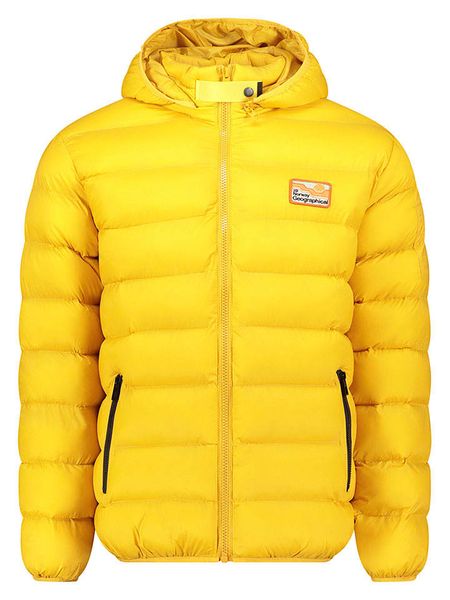 Geographical Norway Kurtka pikowana "Avalanche" w kolorze żółtym rozmiar: M. Żółte kurtki męskie Geographical Norway, m, bez wzorów, bez kaptura. Za 129.95 zł.
