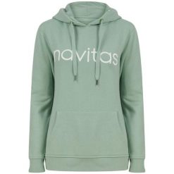 Bluza damska Navitas Hoody. Zielone bluzy bez kaptura damskie NAVITAS, l, bez wzorów, z bawełny, bez ramiączek, bez kaptura. Za 179.99 zł.
