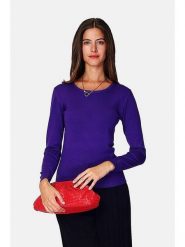 William de Faye Sweter w kolorze fioletowym rozmiar: 40. Różowe swetry klasyczne damskie William De Faye, z kaszmiru, bez kołnierzyka. Za 139.87 zł.