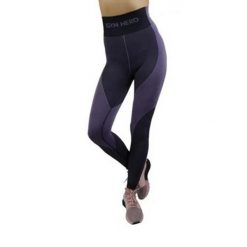 Legginsy Damskie Dwutonalny. Fioletowe legginsy damskie Gym Hero, bez wzorów, trekkingowe. Za 217.99 zł.