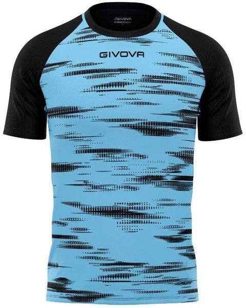 Givova Pixel Interlock koszulka. Czarne bluzki sportowe damskie Givova, xs, z materiału, bez ramiączek, na fitness i siłownię. Za 68.30 zł.