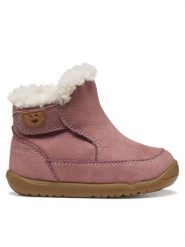 Geox Kozaki B Macchia Girl B664PC 00033 C8006 Różowy. Czerwone kozaki dziewczęce Geox, bez wzorów, z nubiku, bez obcasa. Za 299.99 zł.